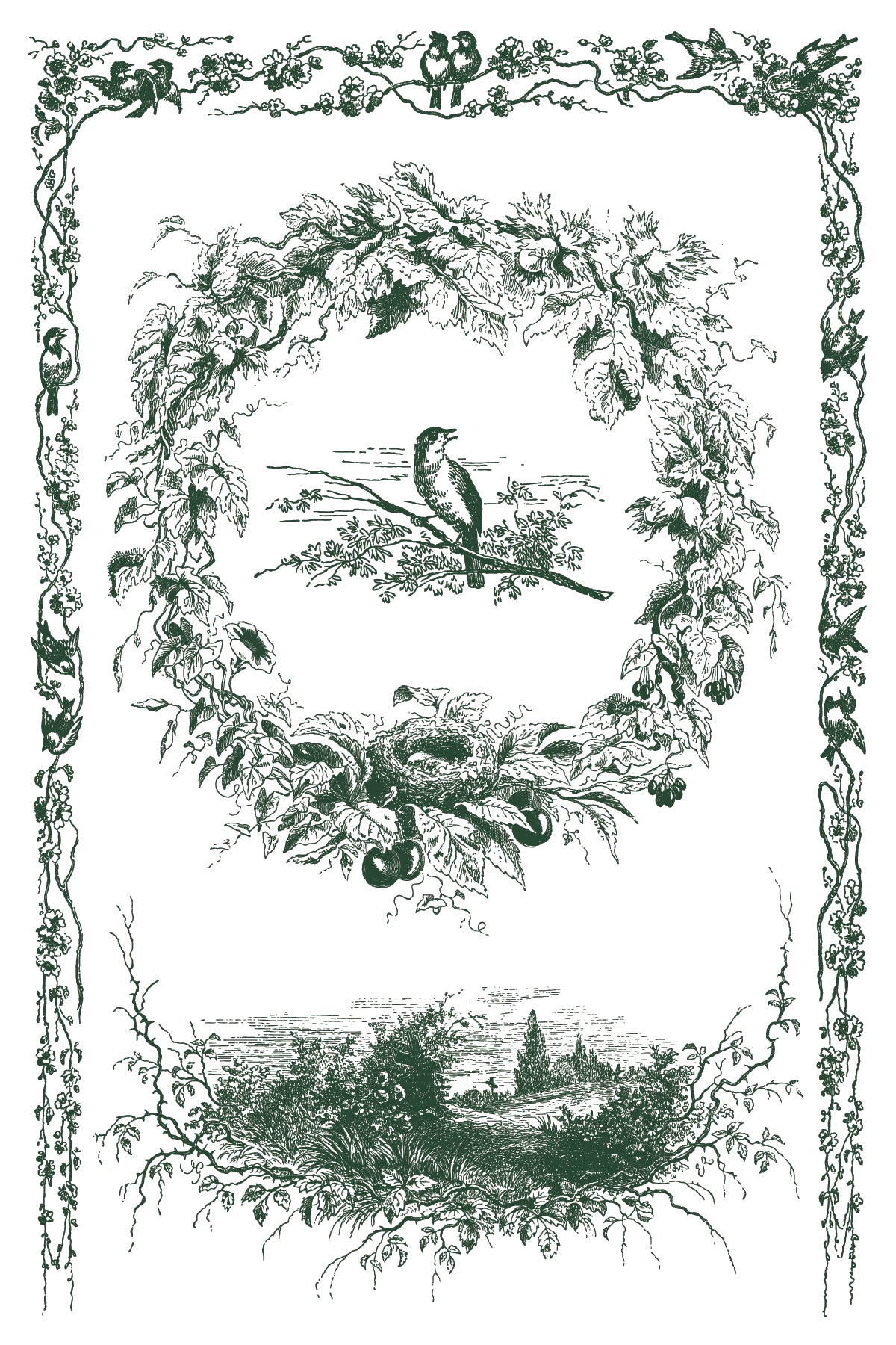 Little Lark IOD Paint Inlay - Iron Orchid Designs