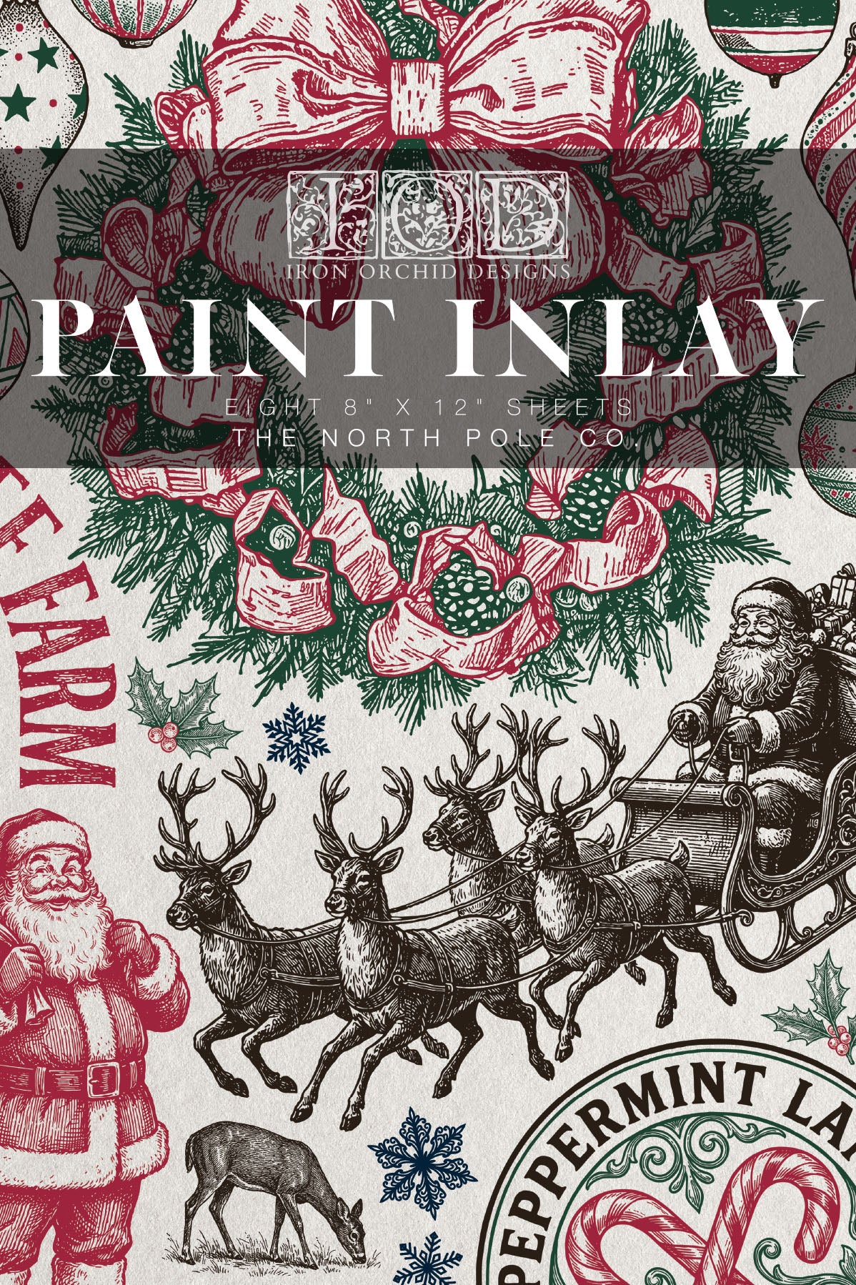The North Pole Co. IOD Paint Inlay - Iron Orchid Designs