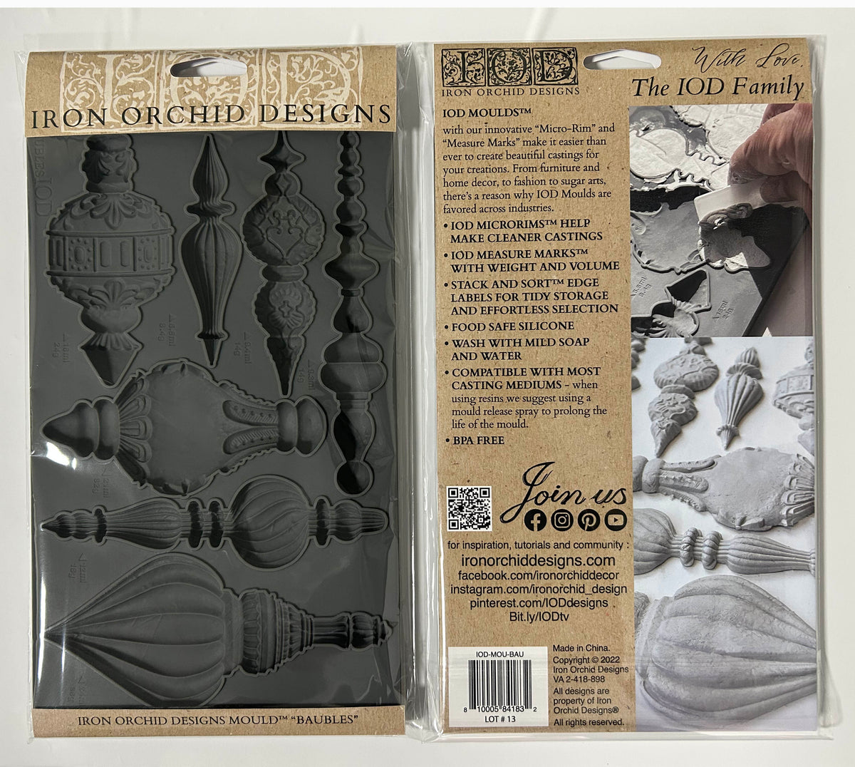 Baubles Mould | Iron Orchid Designs *LIMITED RELEASE*