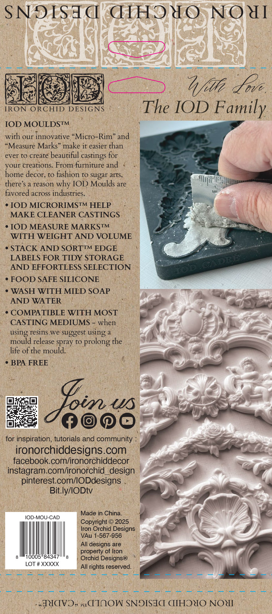 Cadré Mould by IOD - Iron Orchid Designs