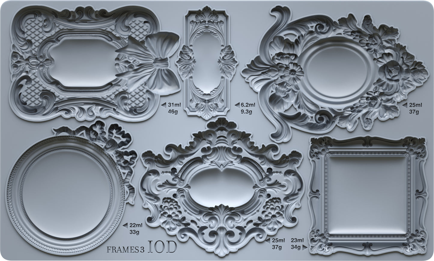 Frames 3 Mould by IOD - Iron Orchid Designs
