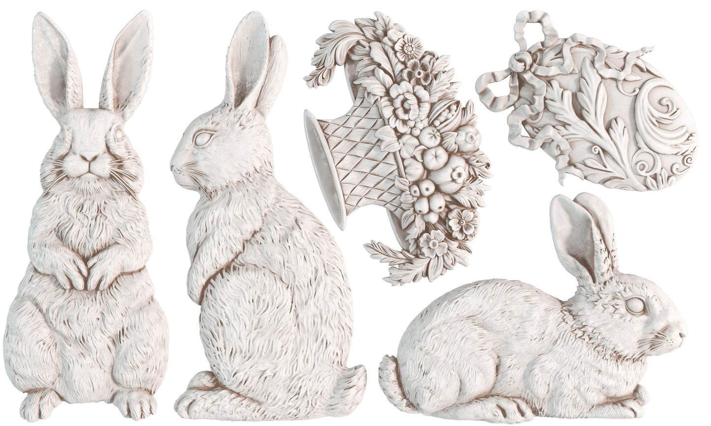 Les Lapins Mould by IOD - Iron Orchid Designs