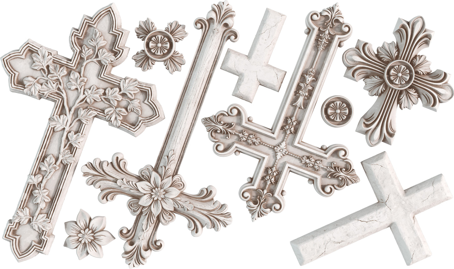 Les Croix Mould by IOD - Iron Orchid Designs