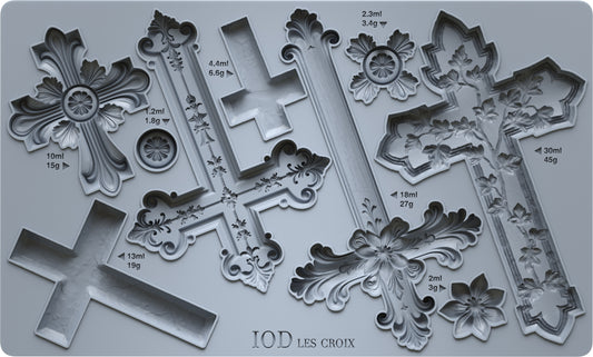 Les Croix Mould by IOD - Iron Orchid Designs