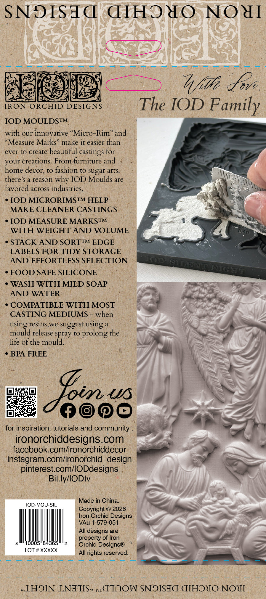Silent Night Mould | Iron Orchid Designs *LIMITED EDITION*