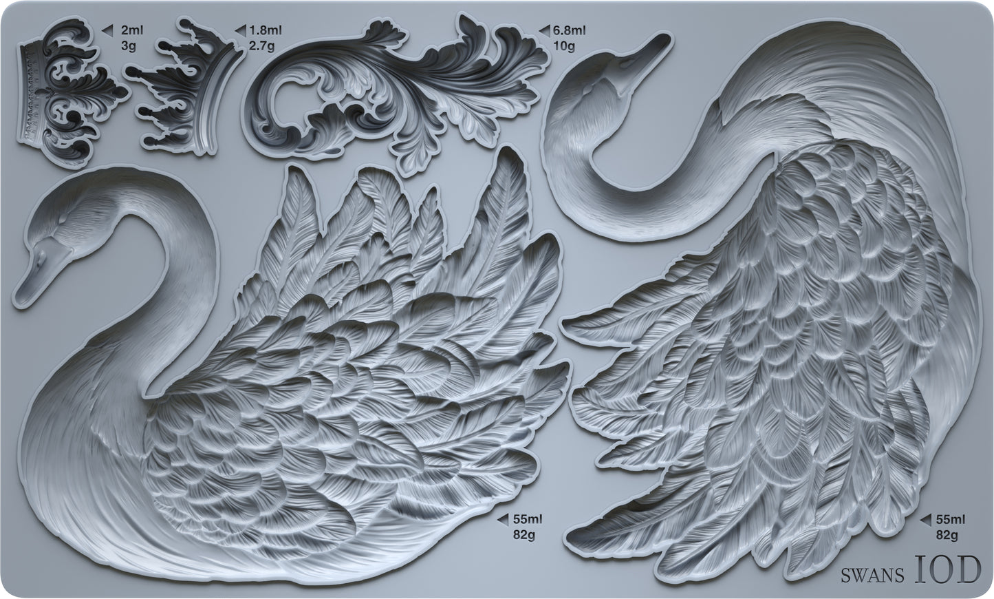 Swan Mould by IOD - Iron Orchid Designs