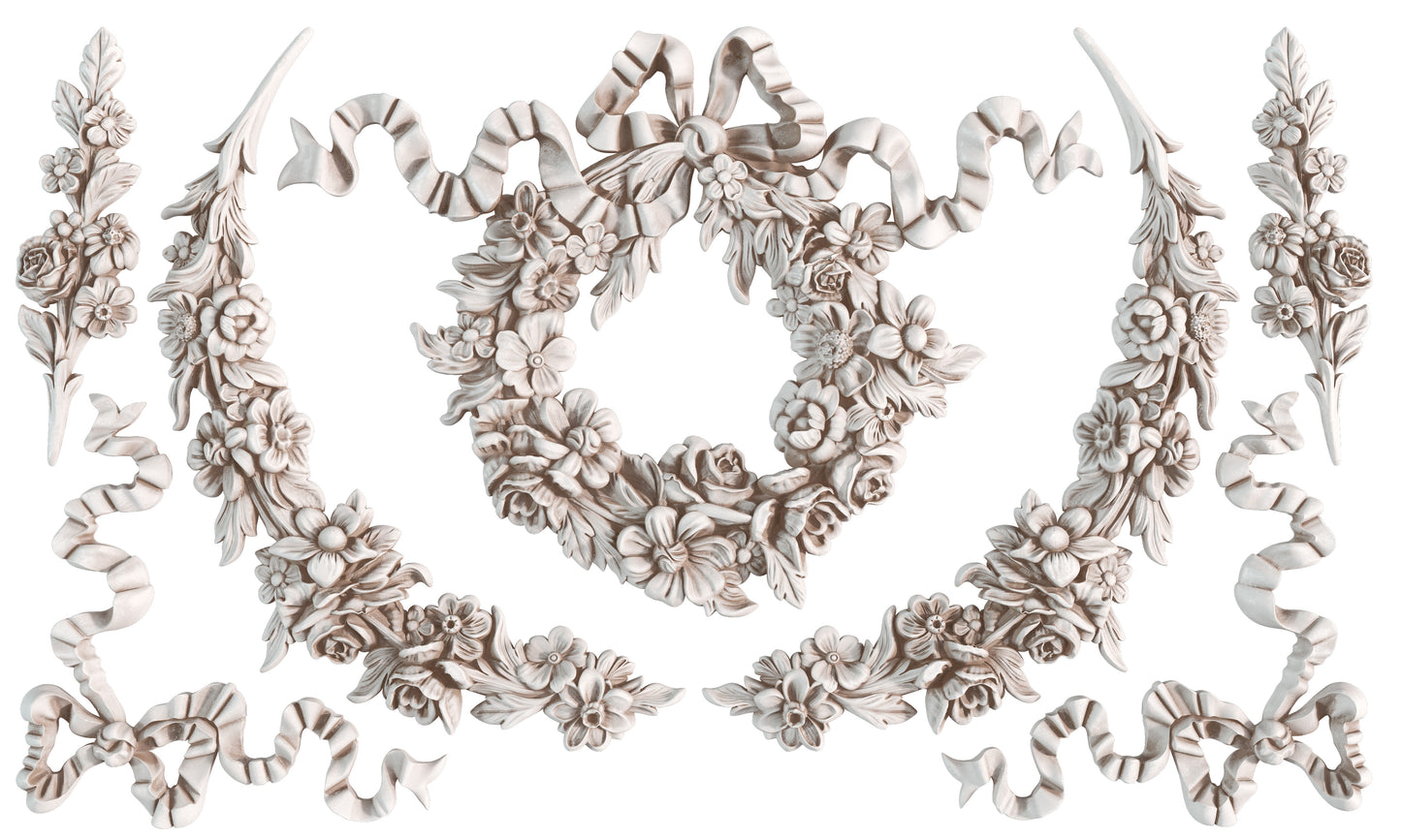 Wreaths and Swags Mould by IOD - Iron Orchid Designs