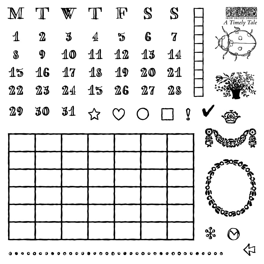 A Timely Tale Stamp Set | Iron Orchid Designs