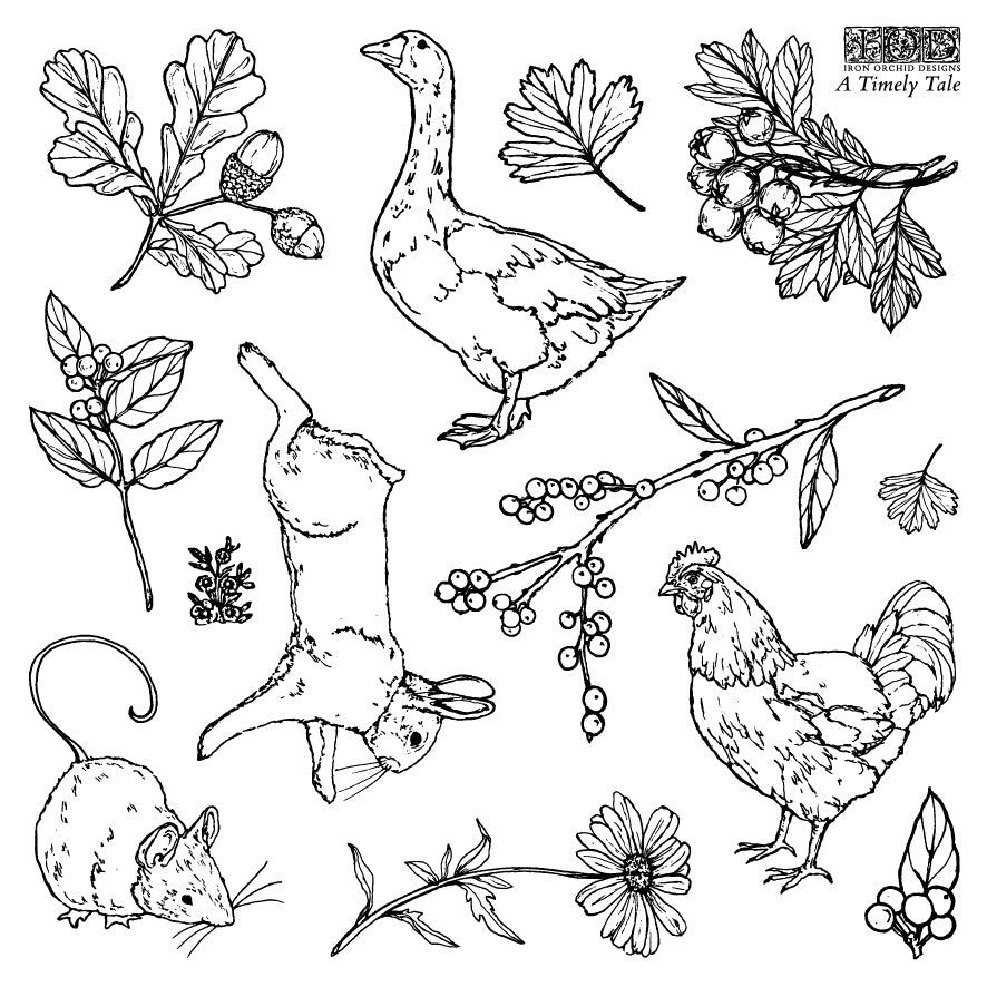 A Timely Tale Stamp Set | Iron Orchid Designs