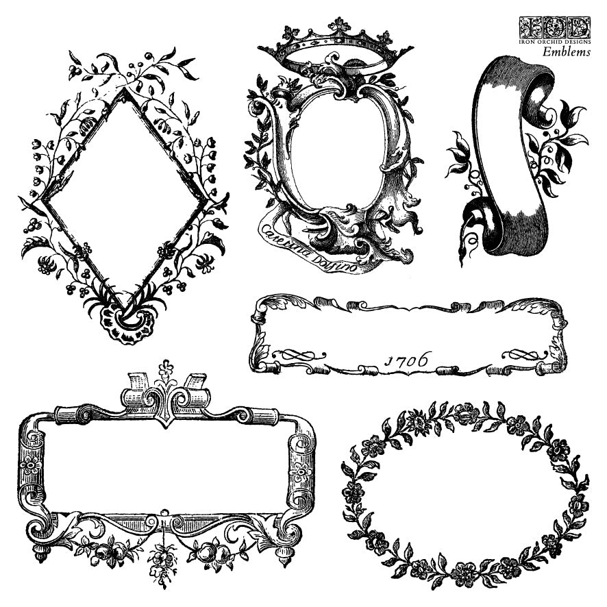 Emblems IOD Stamps - Iron Orchid Designs