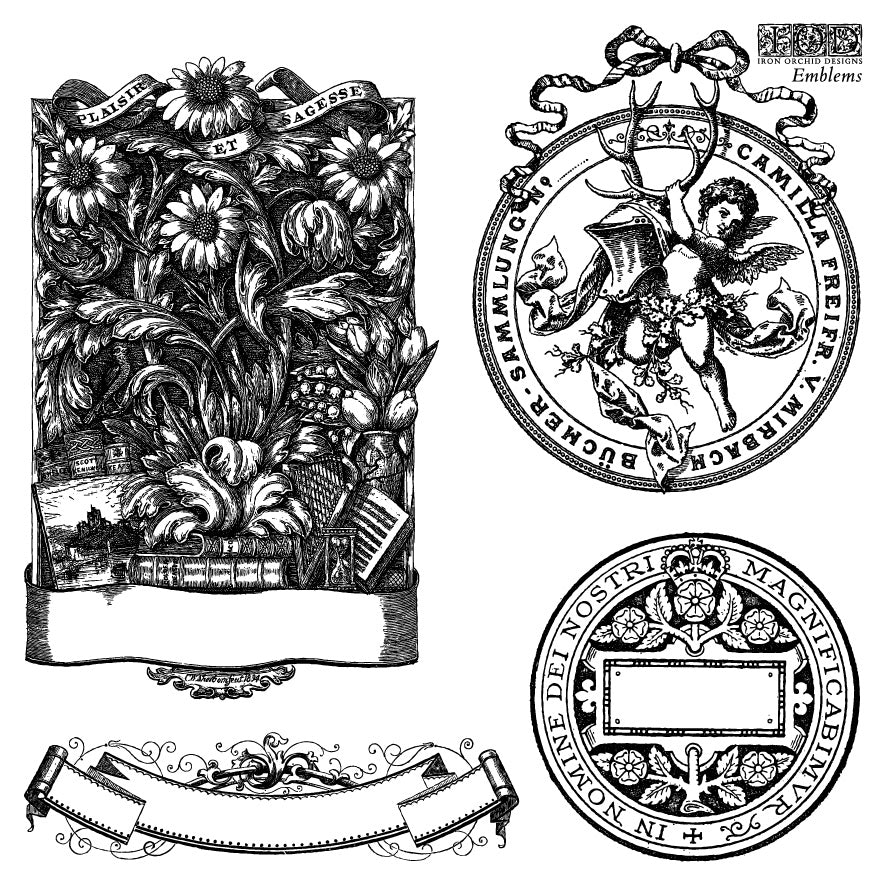 Emblems IOD Stamps - Iron Orchid Designs