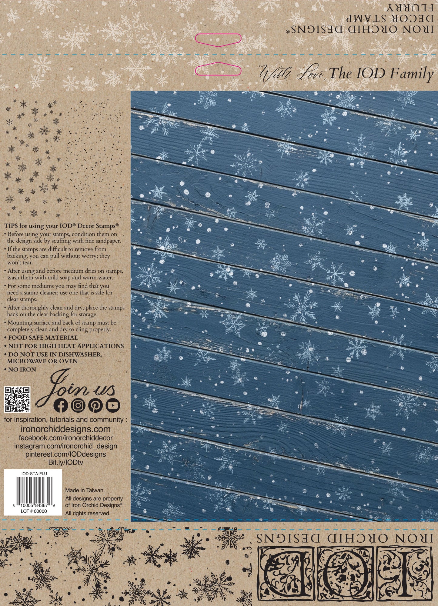 Flurry Stamp | Iron Orchid Designs *LIMITED EDITION*