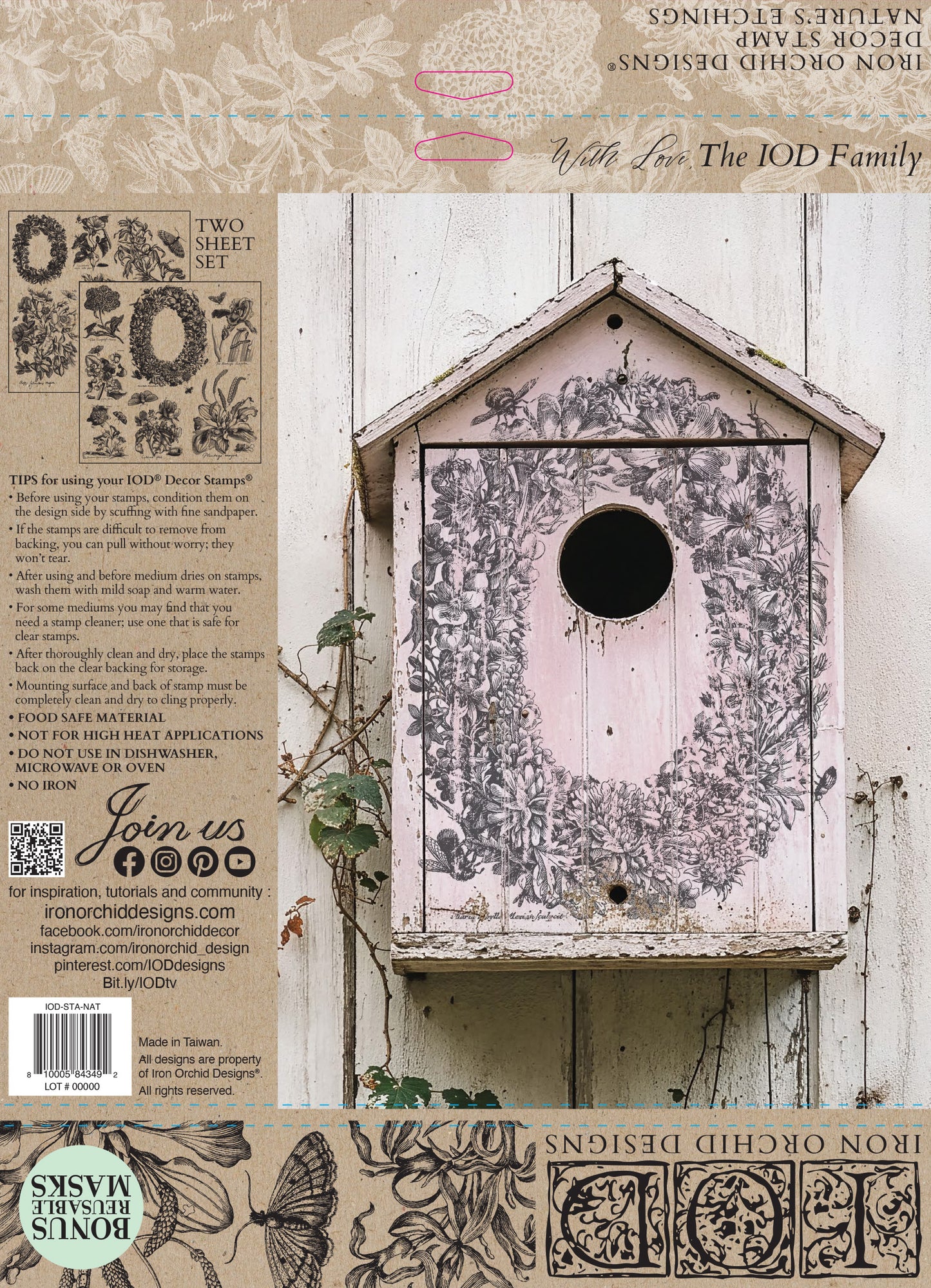 Nature's Etchings IOD Stamps - Iron Orchid Designs
