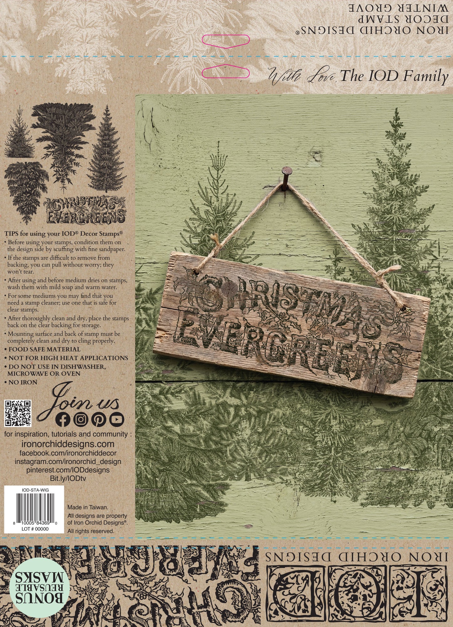 Winter Grove Stamp | Iron Orchid Designs *LIMITED EDITION*