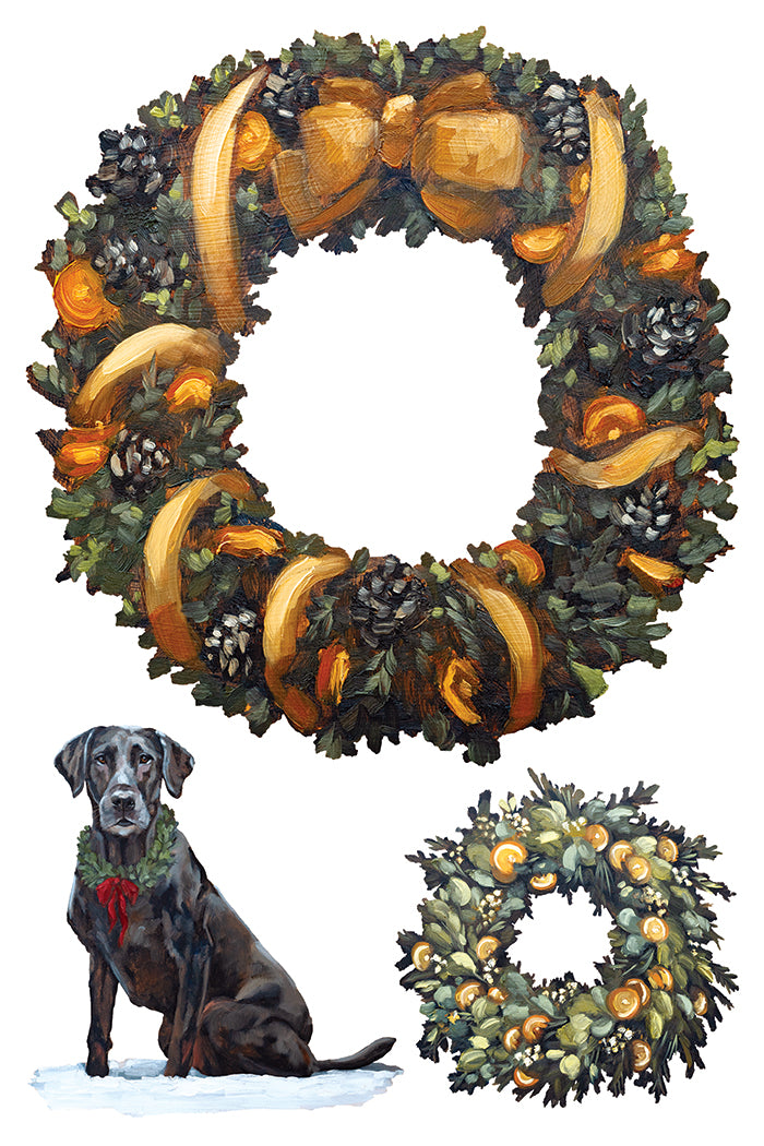 A Cotswold Christmas IOD Transfer - Iron Orchid Designs *LIMITED EDITION*