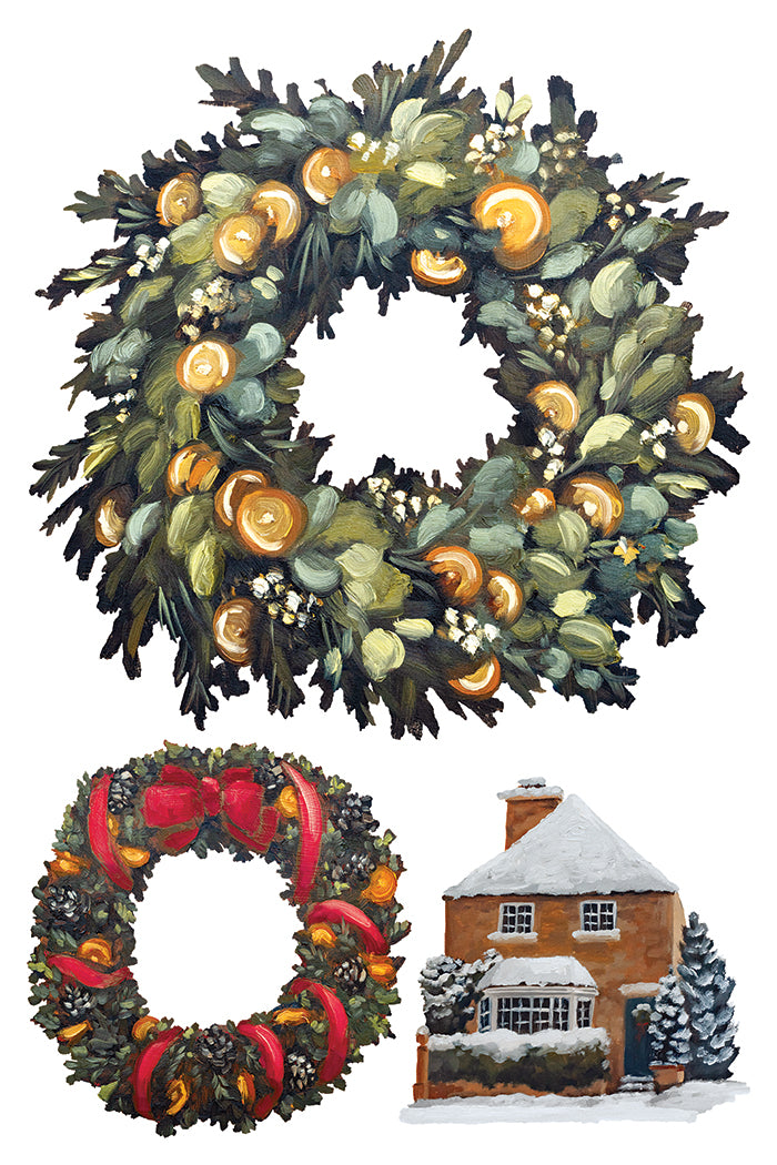 A Cotswold Christmas IOD Transfer - Iron Orchid Designs *LIMITED EDITION*