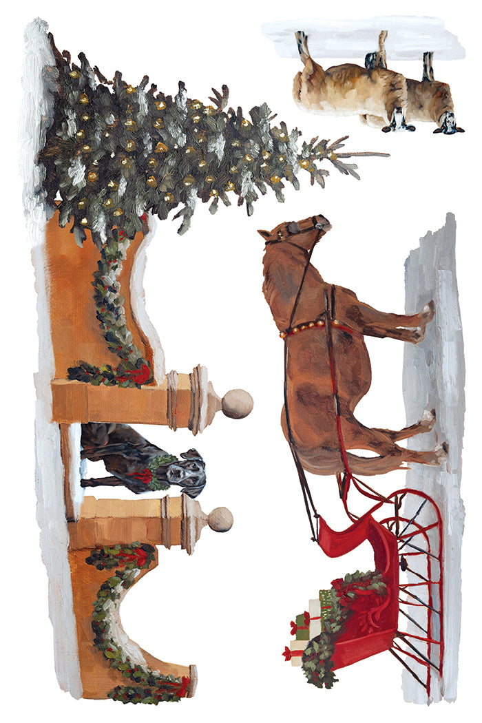 A Cotswold Christmas IOD Transfer - Iron Orchid Designs *LIMITED EDITION*