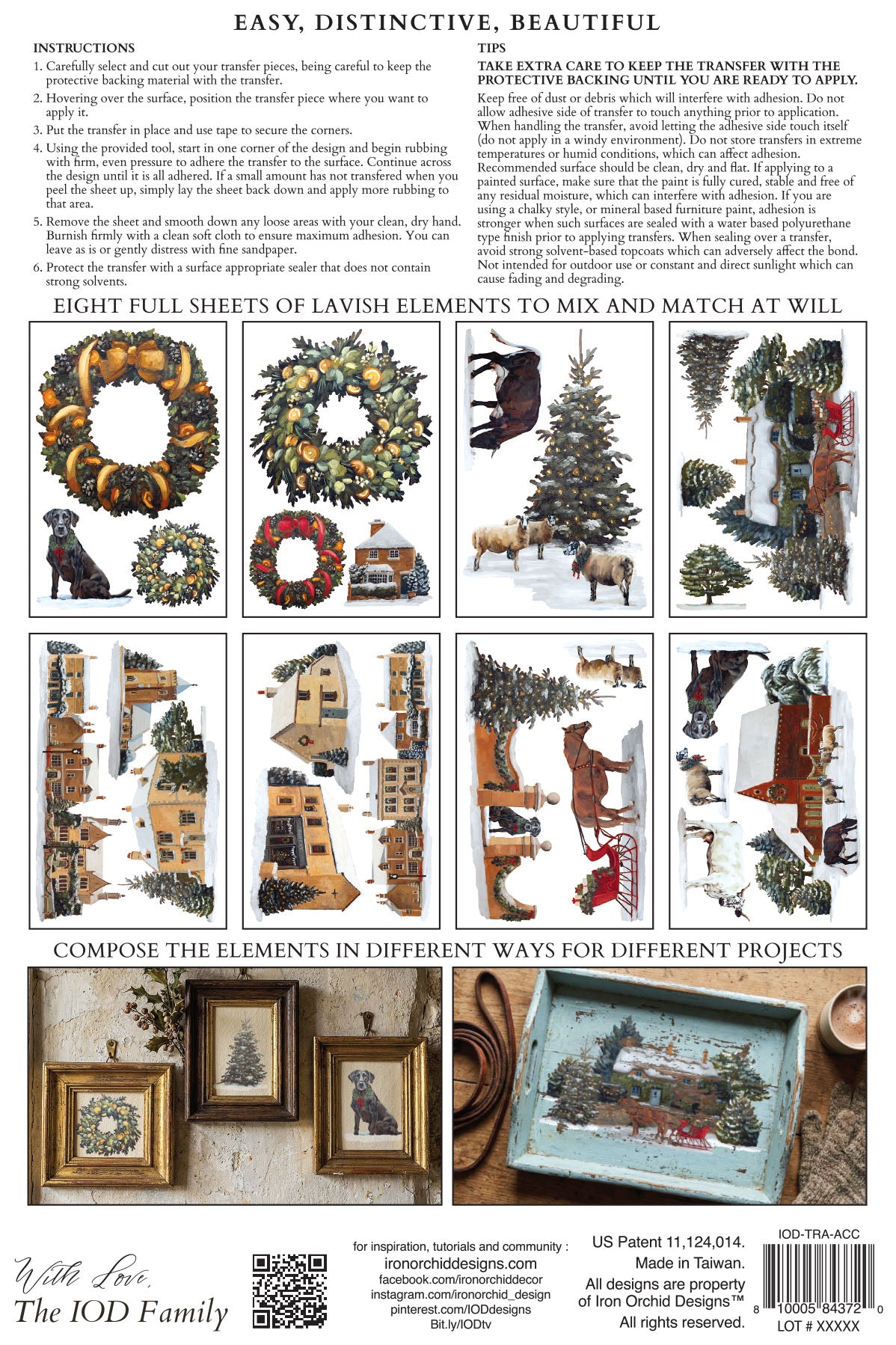 A Cotswold Christmas IOD Transfer - Iron Orchid Designs *LIMITED EDITION*