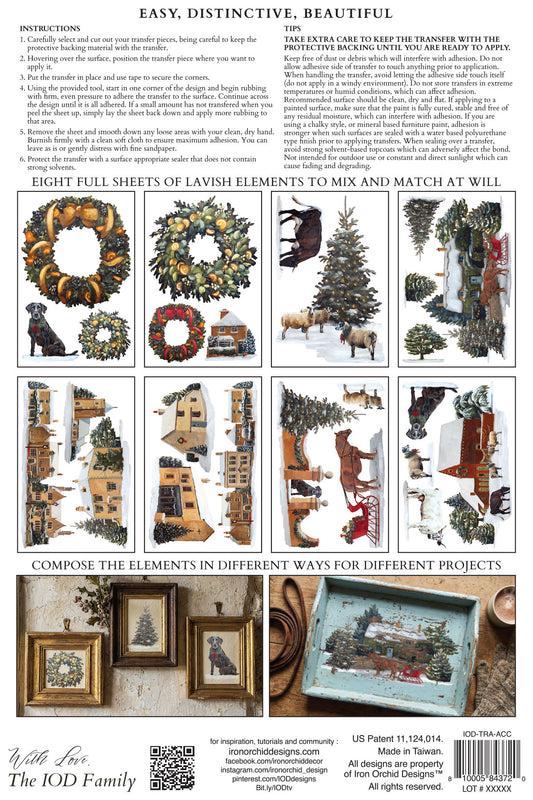 A Cotswold Christmas IOD Transfer - Iron Orchid Designs *LIMITED EDITION*