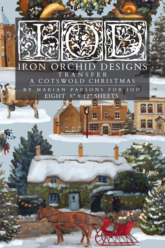 A Cotswold Christmas IOD Transfer - Iron Orchid Designs *LIMITED EDITION*