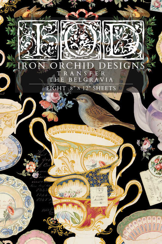 The Belgravia IOD Transfer - Iron Orchid Designs