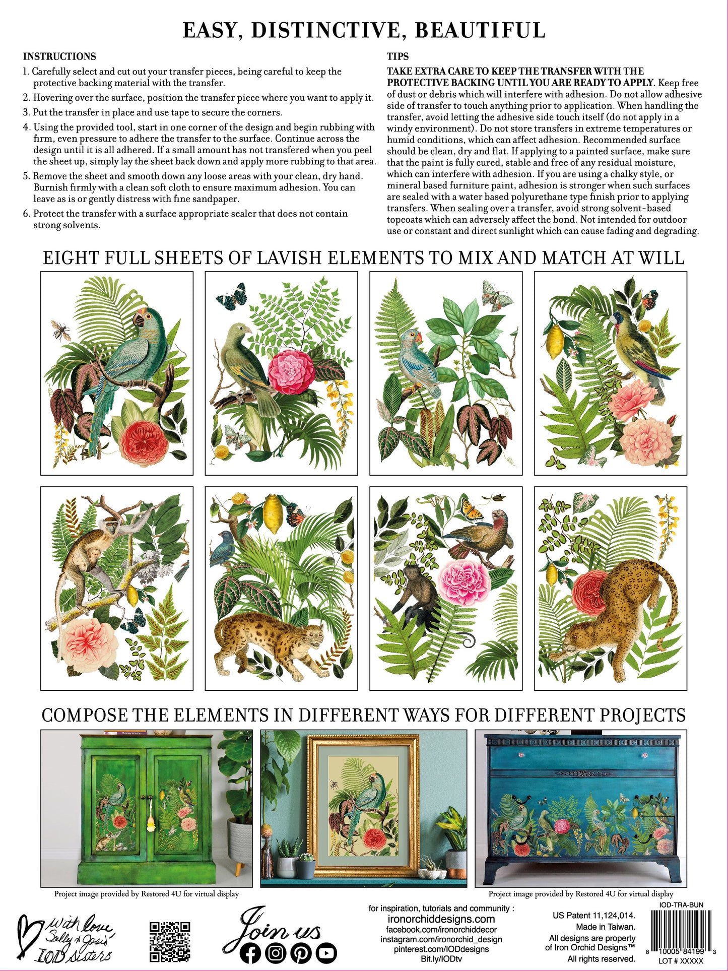 Bungalow IOD Transfer - Iron Orchid Designs