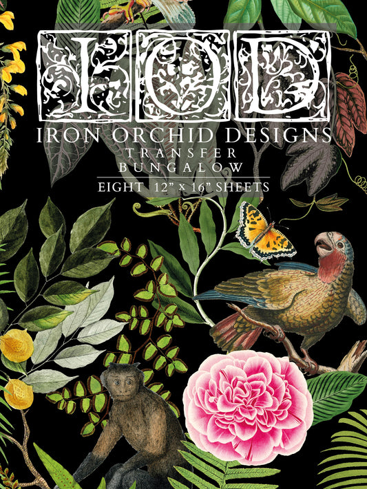 Bungalow IOD Transfer - Iron Orchid Designs