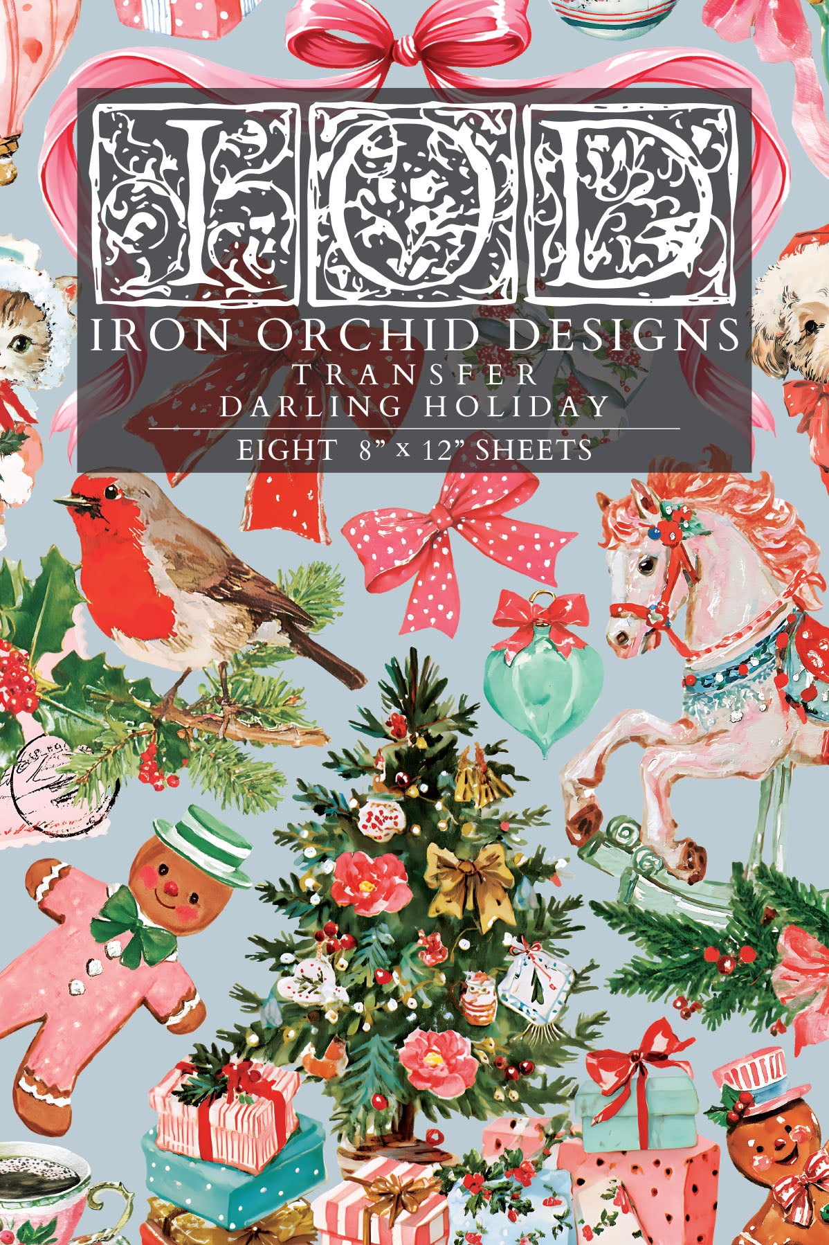 Darling Holiday IOD Transfer - Iron Orchid Designs *LIMITED EDITION*