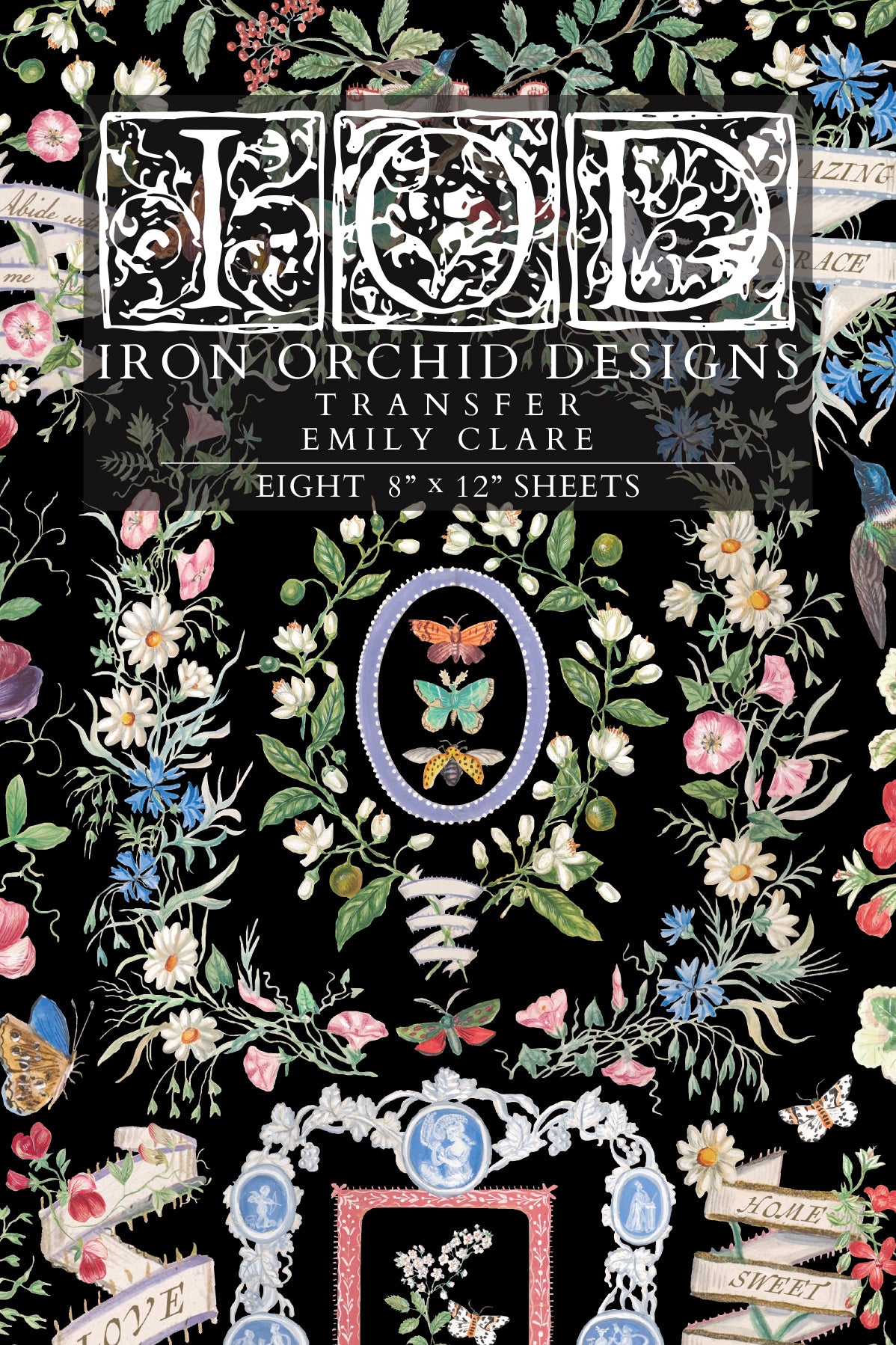 Emily Clare IOD Transfer - Iron Orchid Designs