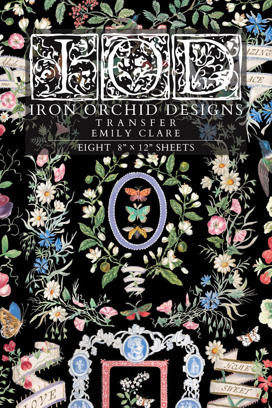 Emily Clare IOD Transfer - Iron Orchid Designs