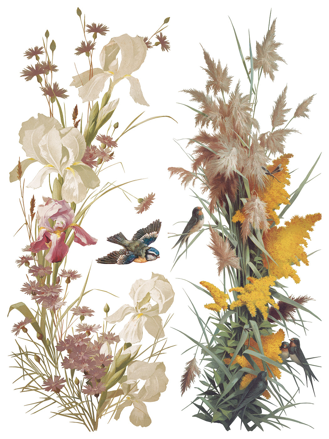 Flowers By The Poets IOD Transfer - Iron Orchid Designs