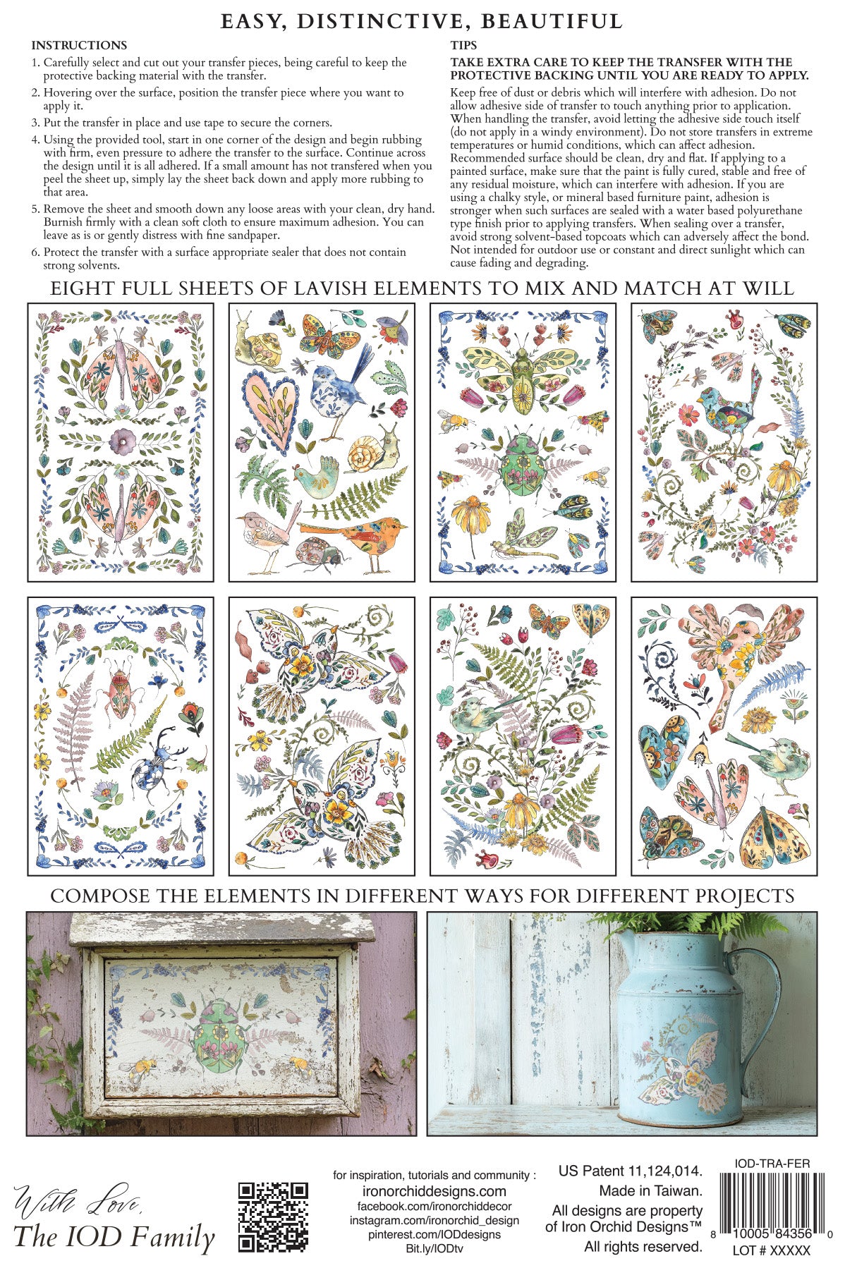 Fern Fables IOD Transfer - Iron Orchid Designs