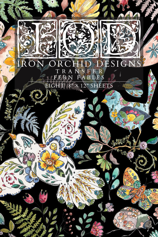 Fern Fables IOD Transfer - Iron Orchid Designs