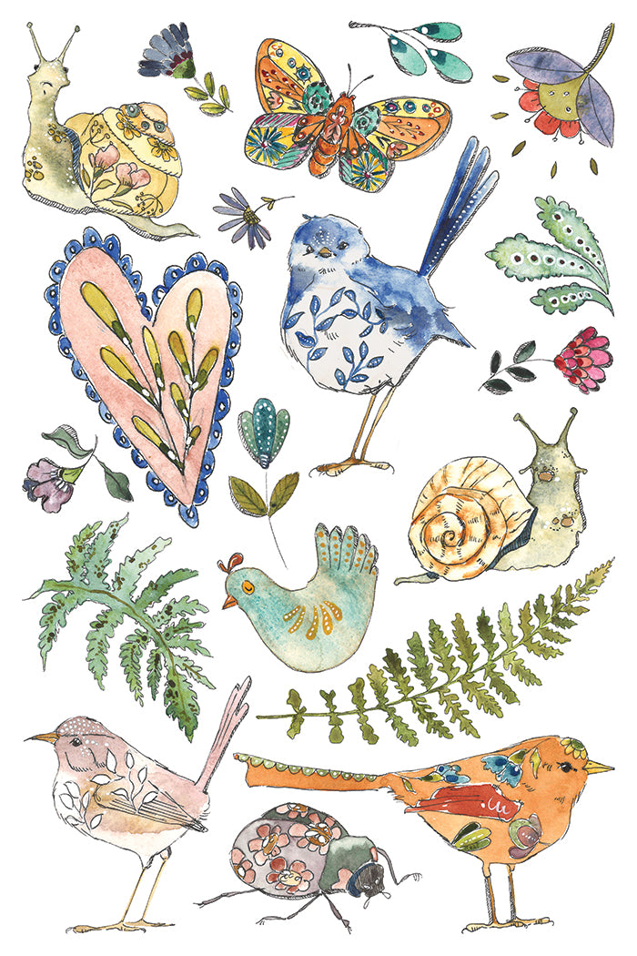 Fern Fables IOD Transfer - Iron Orchid Designs