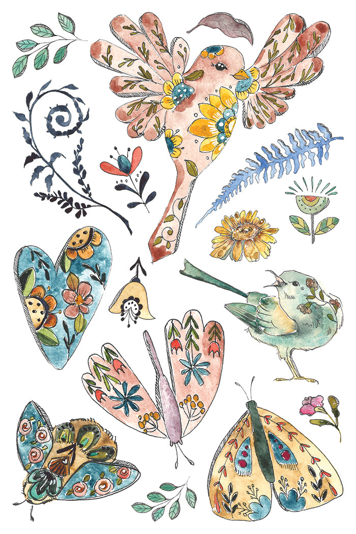 Fern Fables IOD Transfer - Iron Orchid Designs