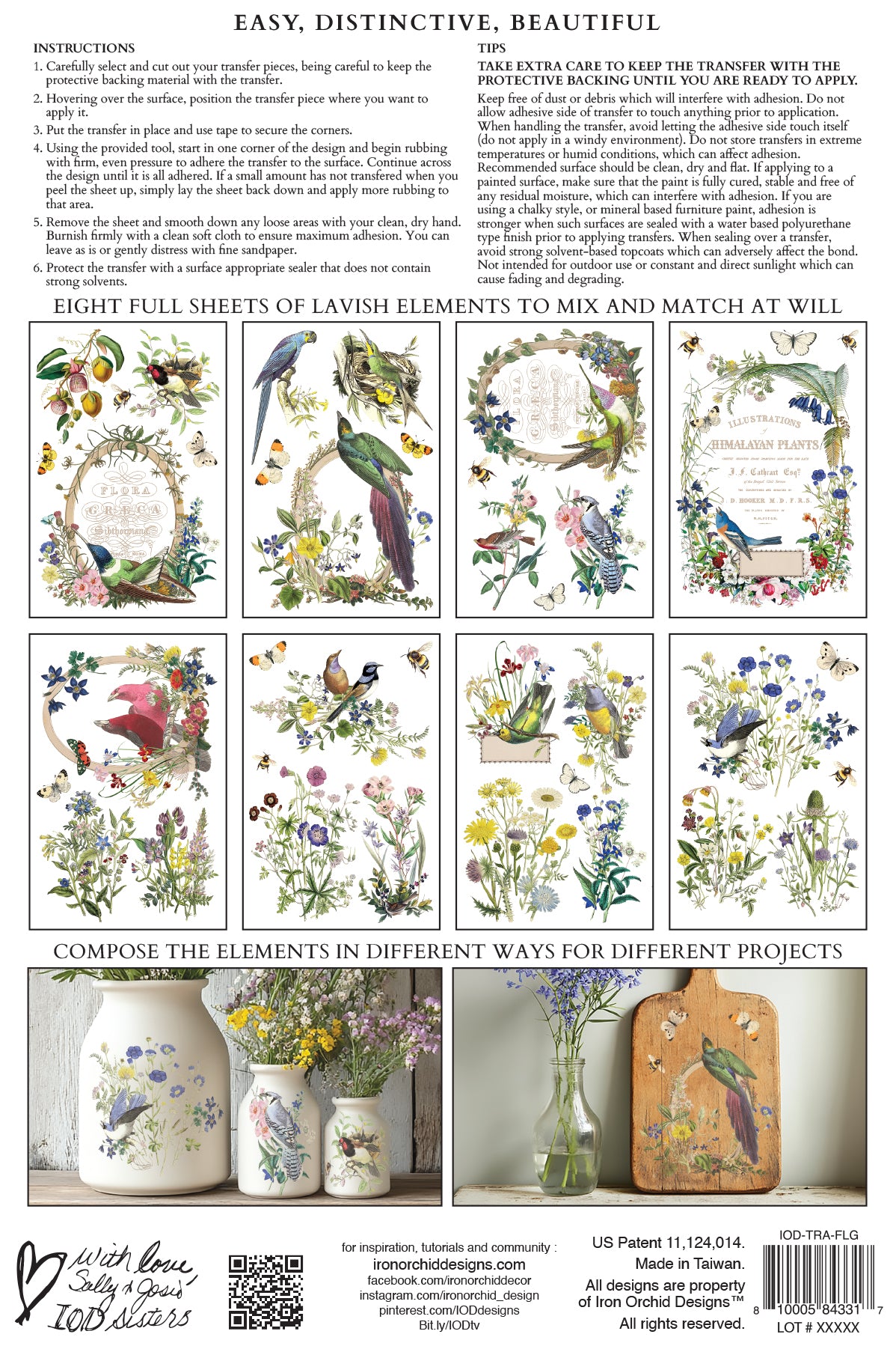 Flora Greca IOD Transfer - Iron Orchid Designs