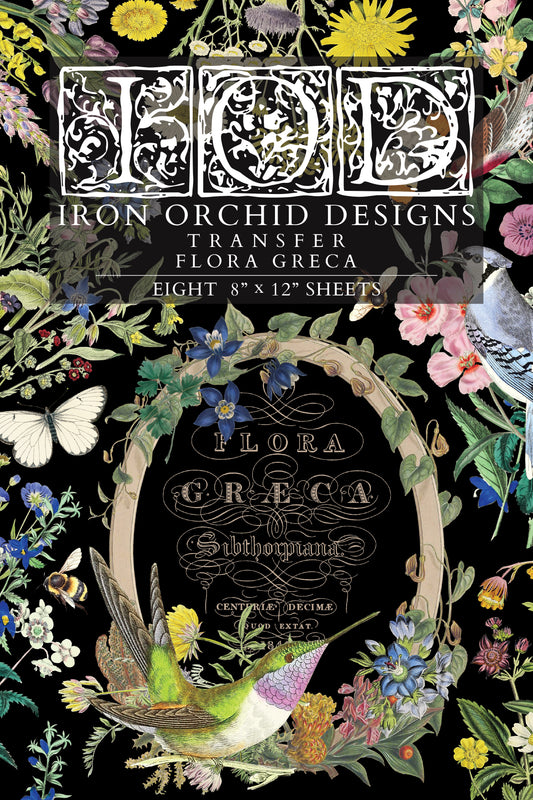 Flora Greca IOD Transfer - Iron Orchid Designs
