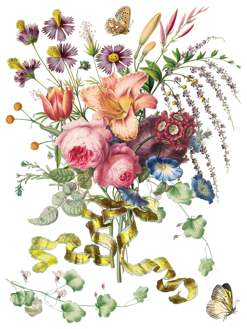 Marche Des Fleurs IOD Transfer - Iron Orchid Designs