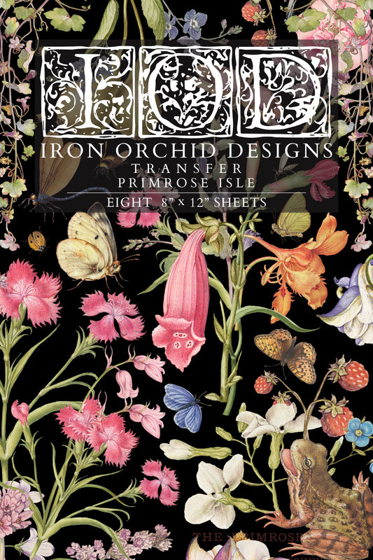 Primrose Isle IOD Transfer - Iron Orchid Designs