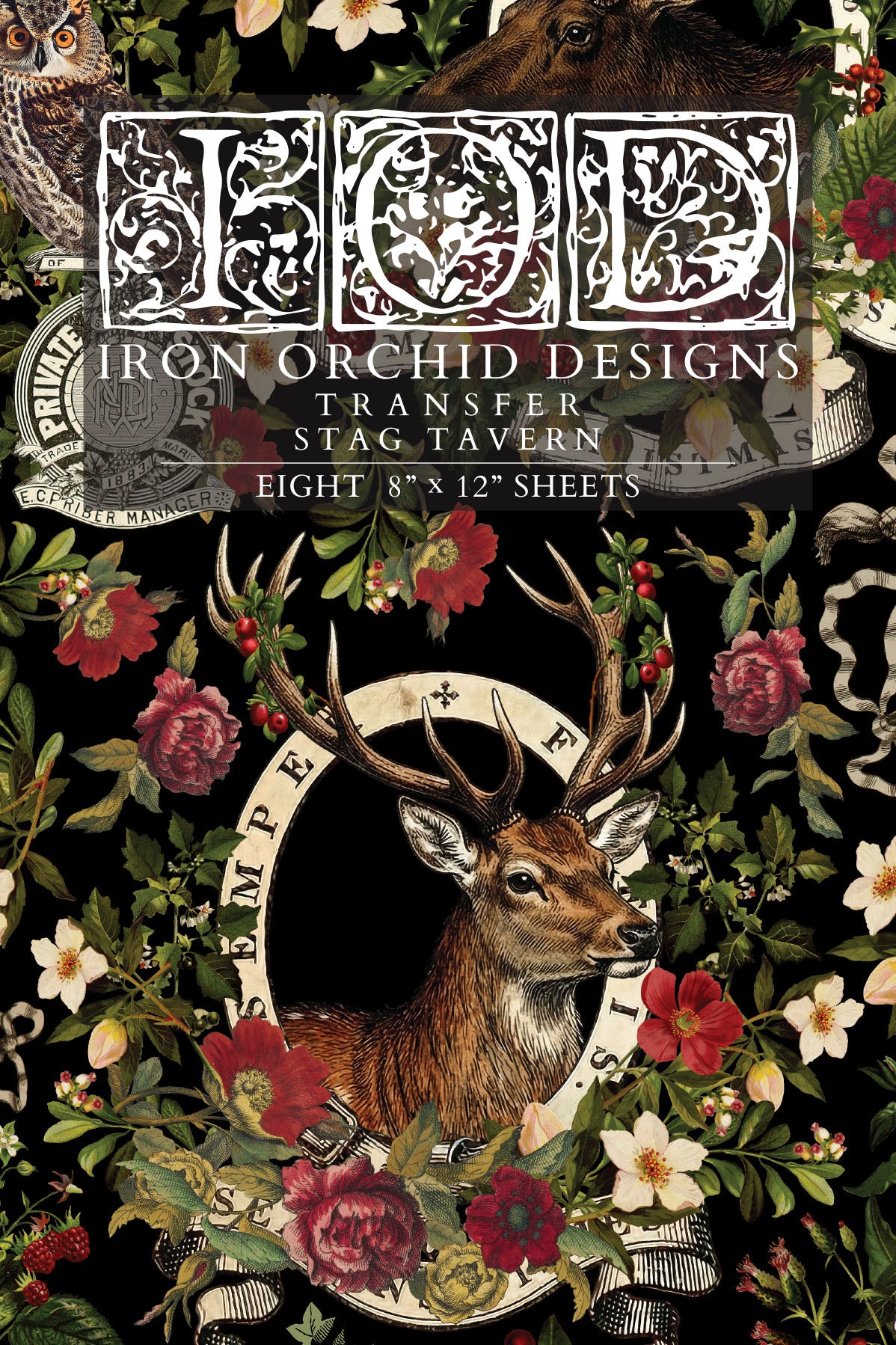 Stag Tavern IOD Transfer - Iron Orchid Designs *LIMITED EDITION*