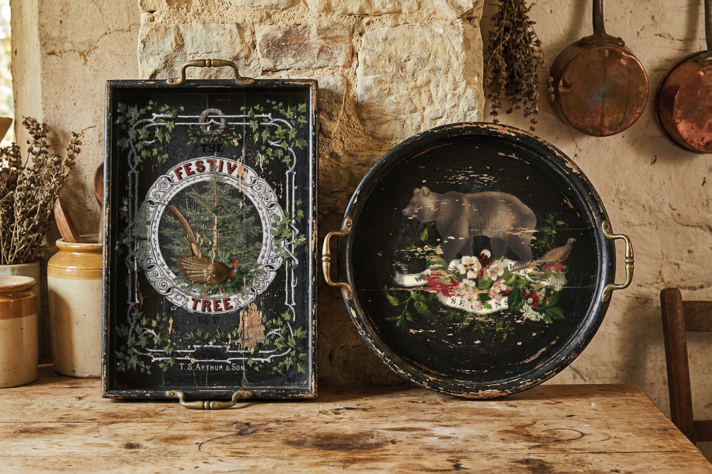 Stag Tavern IOD Transfer - Iron Orchid Designs *LIMITED EDITION*