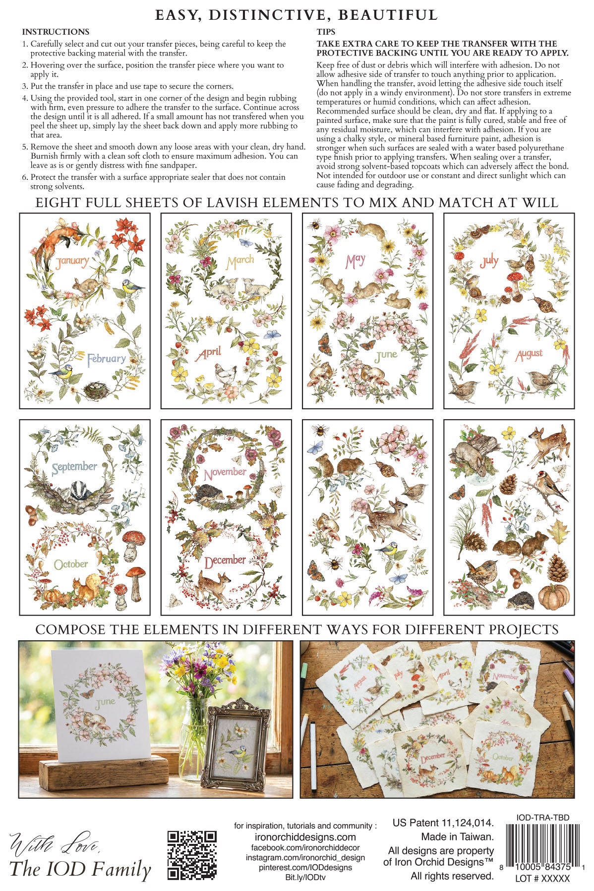 The Bramblewood Diaries IOD Transfer - Iron Orchid Designs