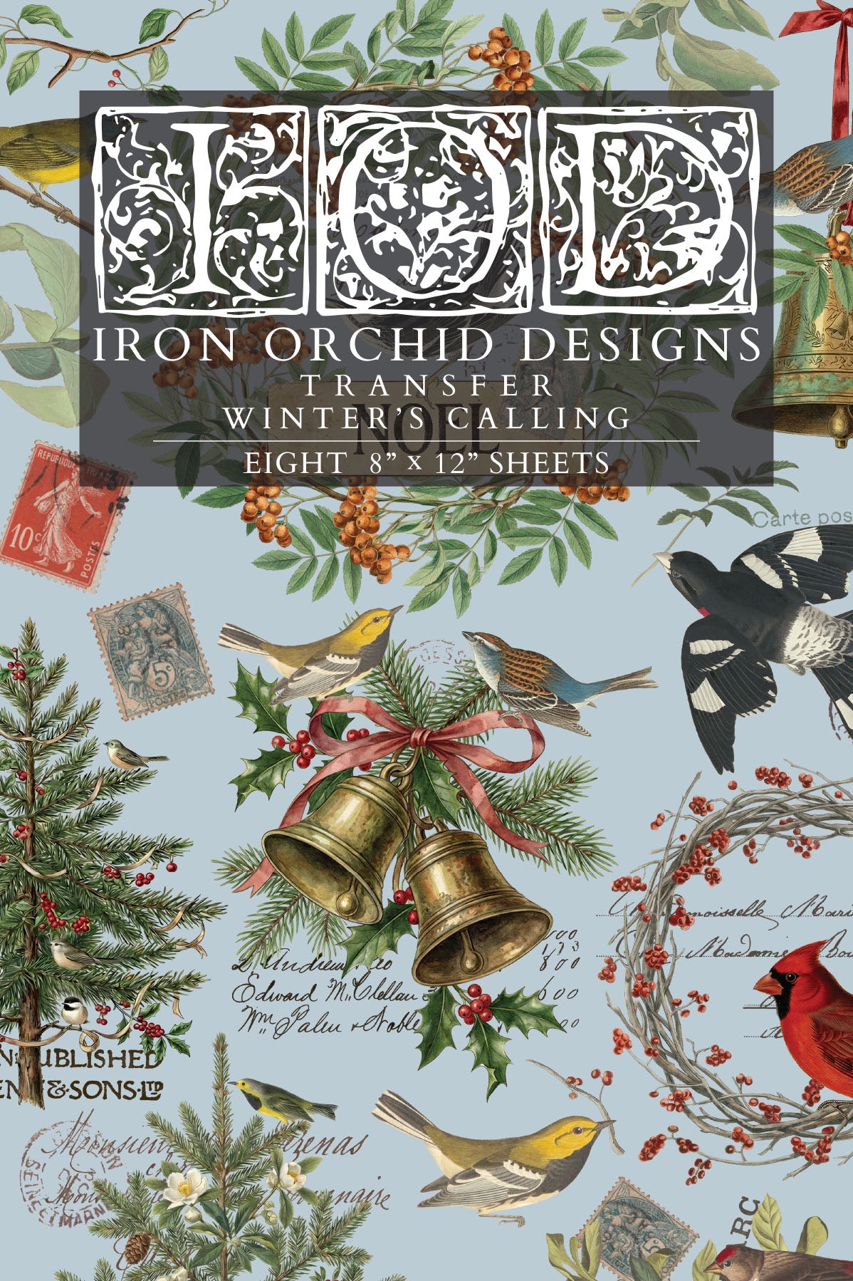 Winter's Calling Diaries IOD Transfer - Iron Orchid Designs *LIMITED EDITION*