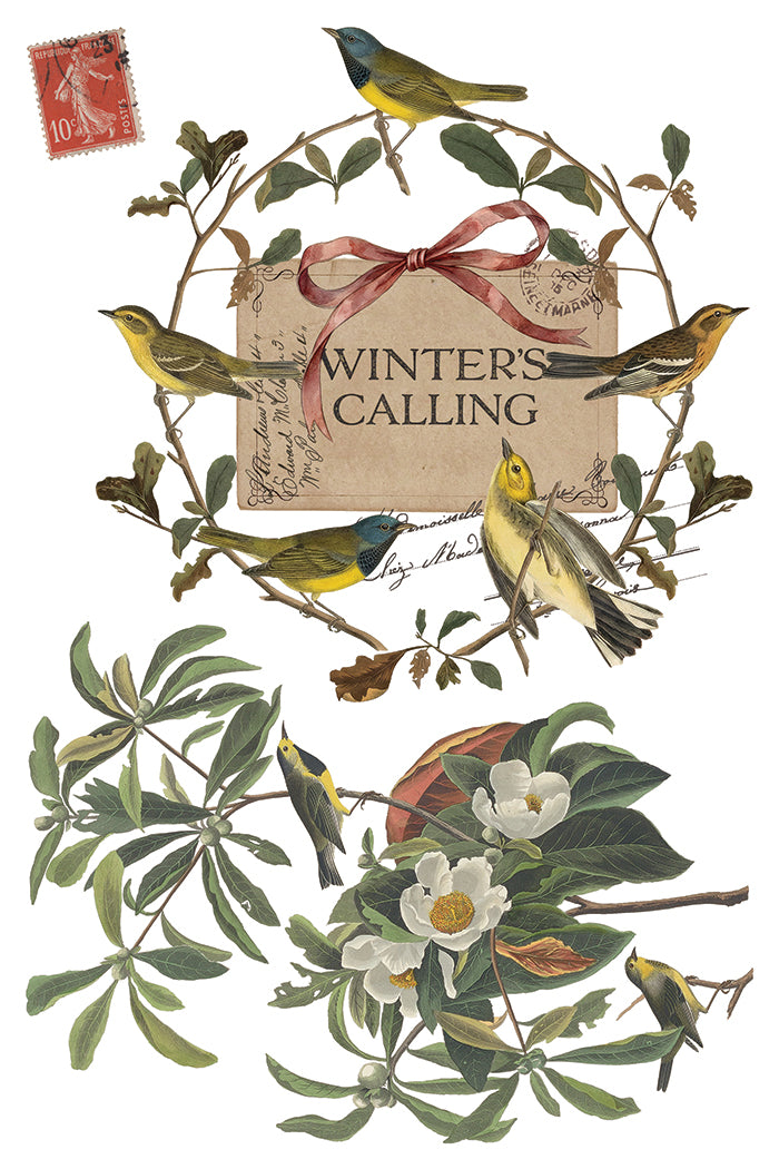 Winter's Calling Diaries IOD Transfer - Iron Orchid Designs *LIMITED EDITION*