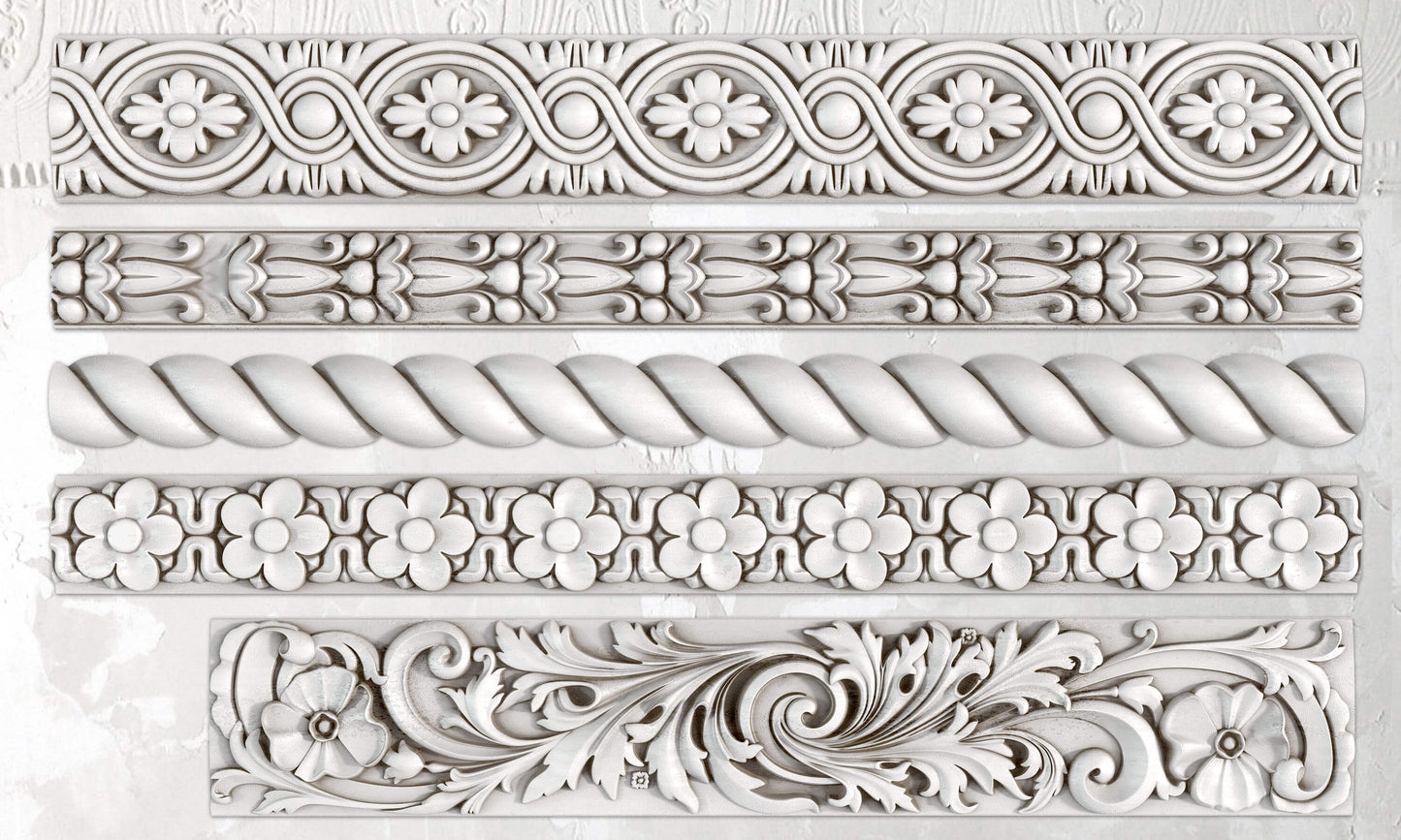 Trimmings 2 Mould by IOD - Iron Orchid Designs