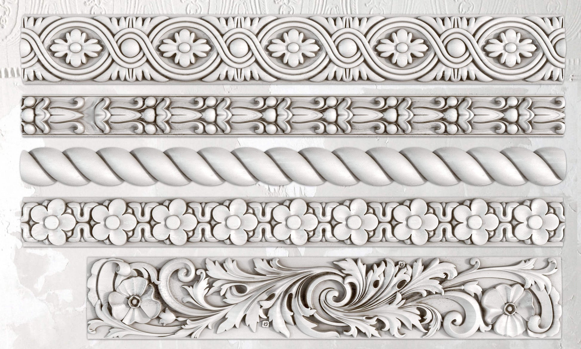 Trimmings 2 Mould by IOD - Iron Orchid Designs