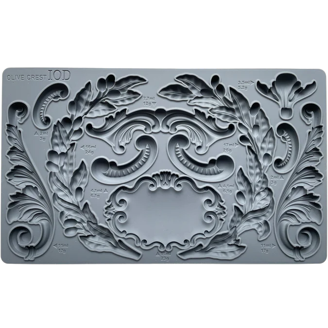 Olive Crest Mould by IOD - Iron Orchid Designs