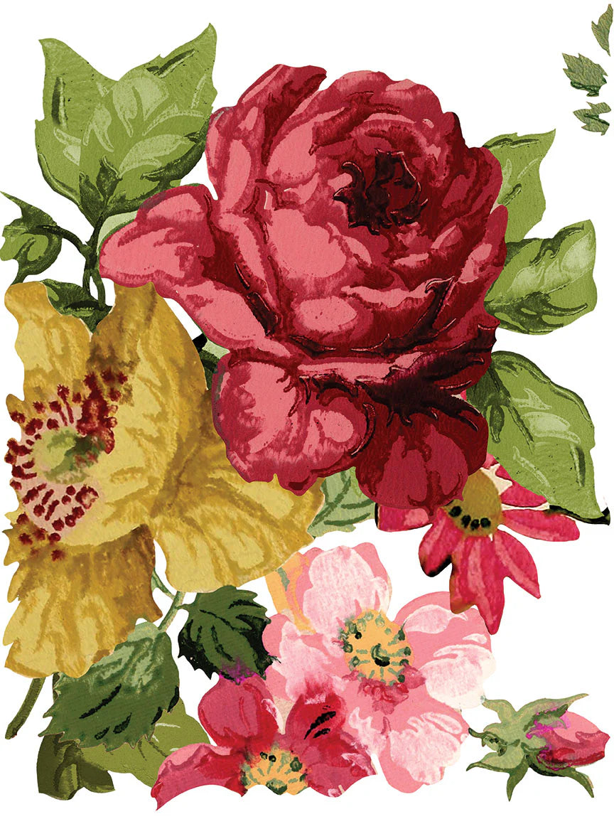 Wall Flower IOD Transfer - Iron Orchid Designs 