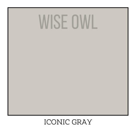 True Grey Furniture Paint - Iconic Grey - Wise Owl One Hour Enamel Paint