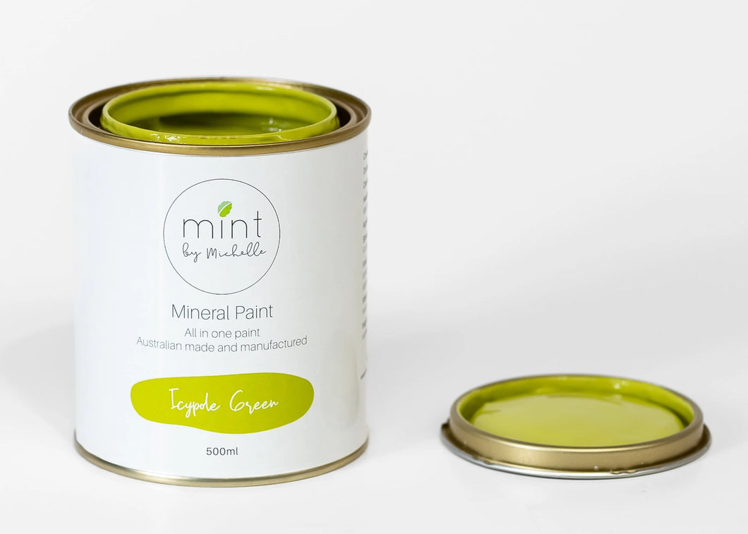Icypole Green, Yellow/Green Mineral Paint for Furniture, MINT by Michelle